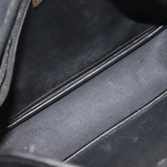 Christian Dior Honeycomb Canvas Shoulder Bag PVC Black Gold Auth SW1569 - Picture 10 of 16